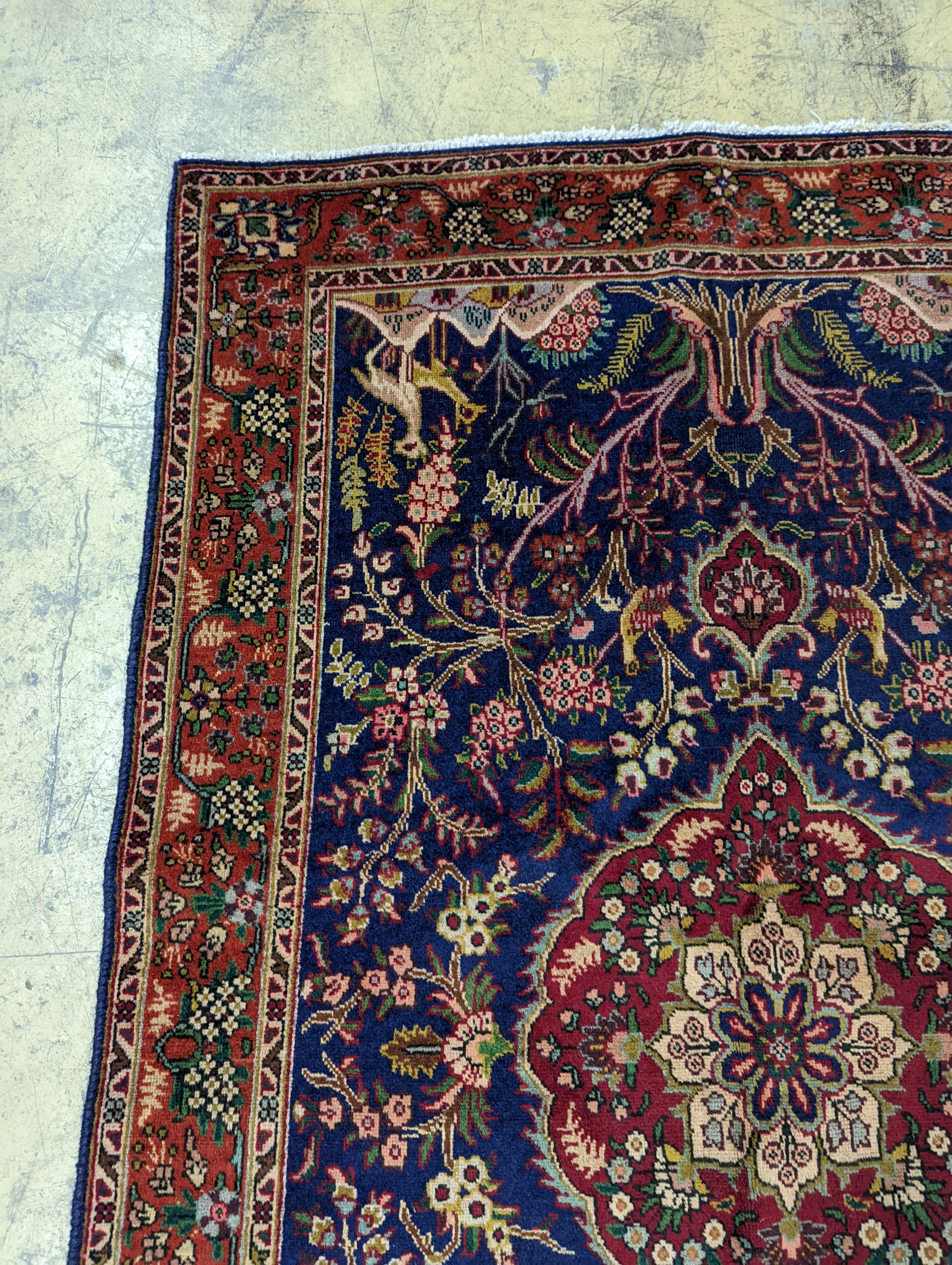 A Qom rug, 148 x 97cm